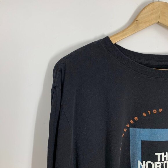 The North Face Men's GEO Never Stop Exploring Cotton Long Sleeve T Shirt Size XL - Picture 3 of 12
